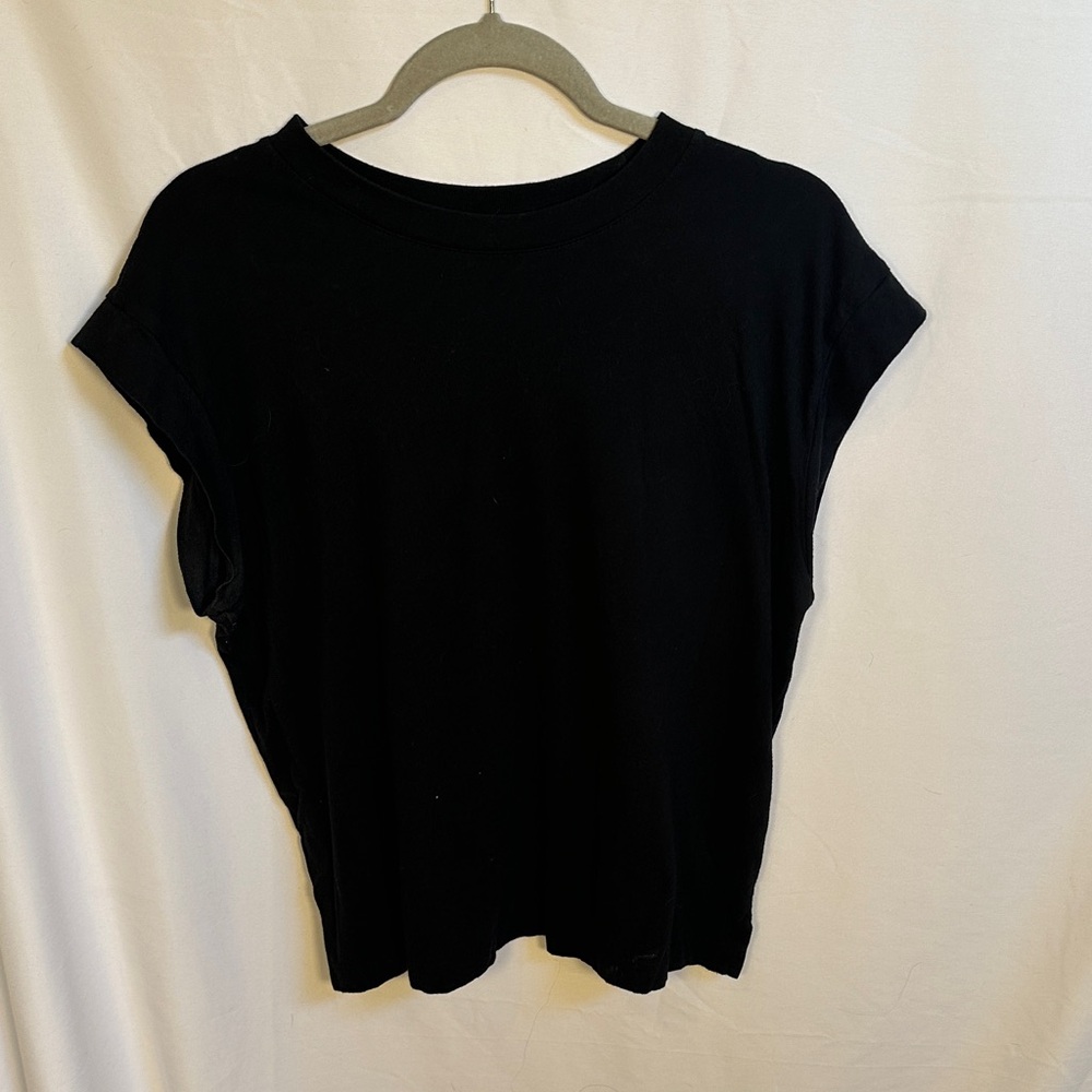 a new day Black Short Sleeve Top